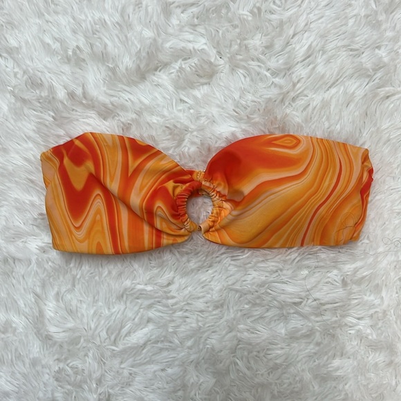 THATSSOFETCH Kai Bikini Top - Orange Swirl - Picture 3 of 4